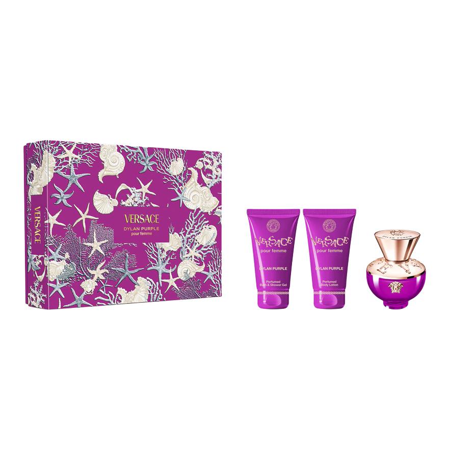 VERSACE Amethyst Perfume Sets Eau De Parfum EDP Bitter Orange Bergamot 50ml+50ml+50ml