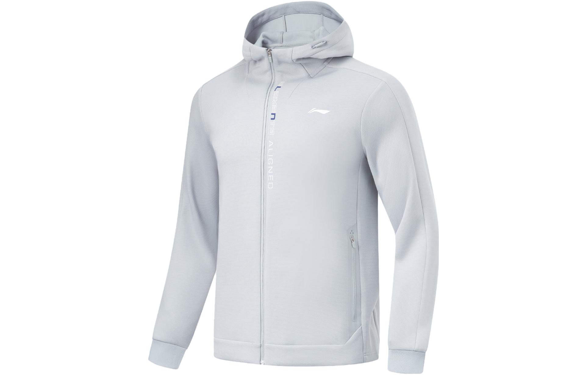 Li Ning, travel rostometer for gym, hoody, cardigan, sweatshirt, for running
