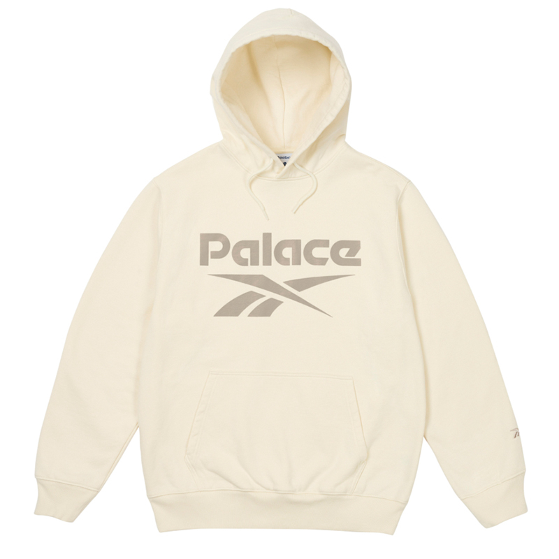Худи Palace × Reebok SS24 Logo Hoodie (бежевое)
