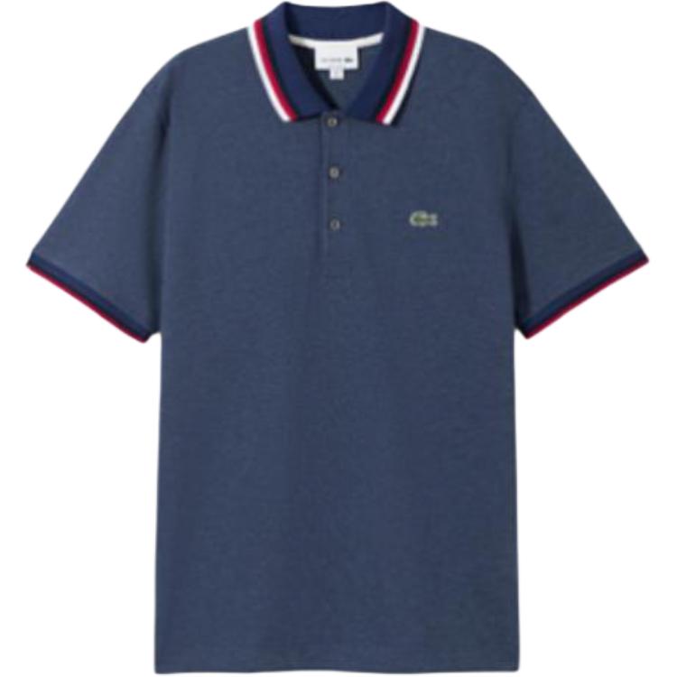 Мужская футболка-поло LACOSTE PH3461 (синяя)