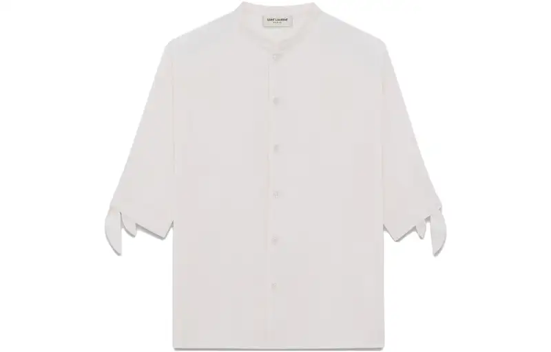 SAINT LAURENT SS23 Shirt Men's Ecru