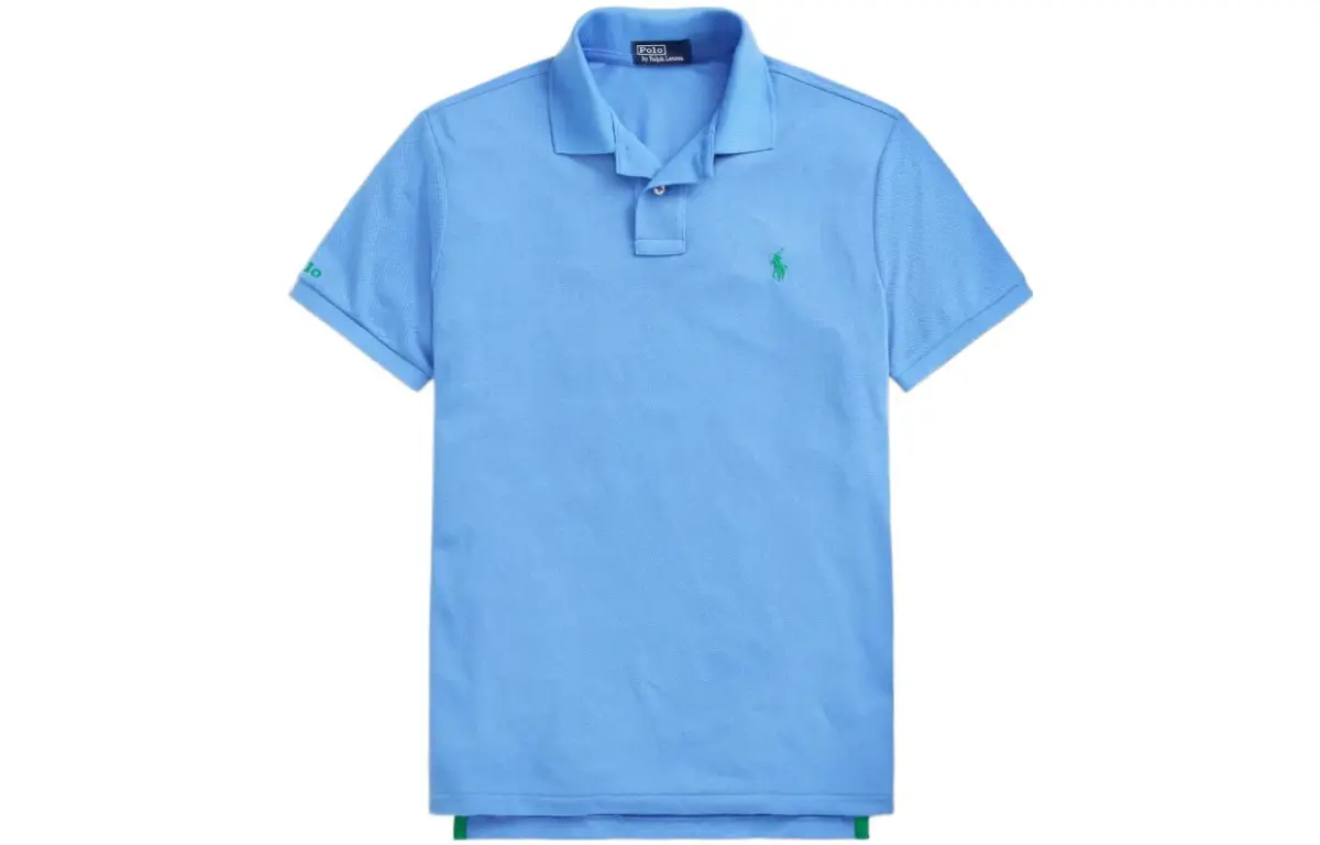 Polo Ralph Lauren Polo Shirt Custom Slim Fit Men's Blue