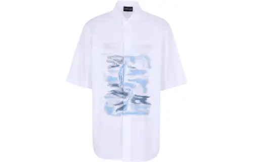 EMPORIO ARMANI Armani, watercolour, white shirt, with your logo imprint