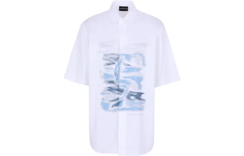 EMPORIO ARMANI Armani, watercolour, white shirt, with your logo imprint