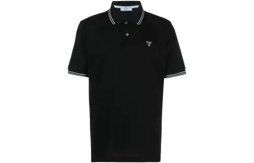PRADA SS22 Polo Shirt Men's Black