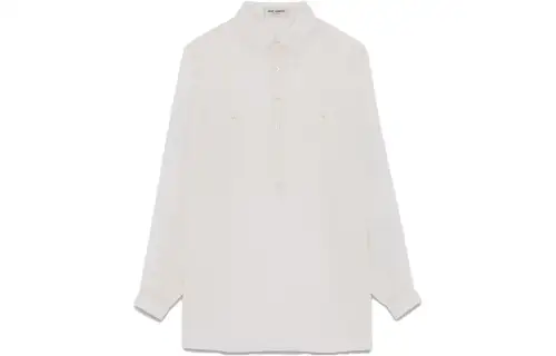 SAINT LAURENT Striped Button-Up Shirt