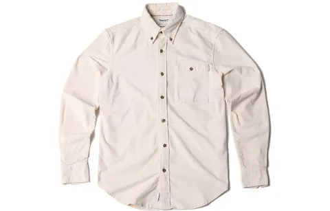 Timberland Shirts Men's Beige Lapel Moderate Straight Fit