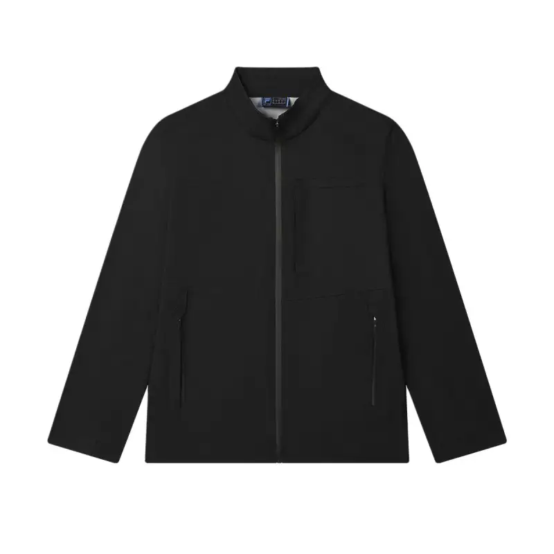 FILA Jackets Men's Jet Black Stand Collar Moderate Other