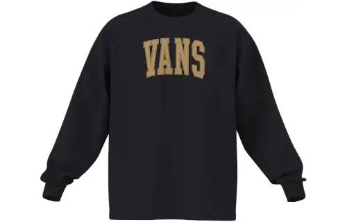 Vans Arched Sweatshirts Men's Black Crew Neck Moderate Regular