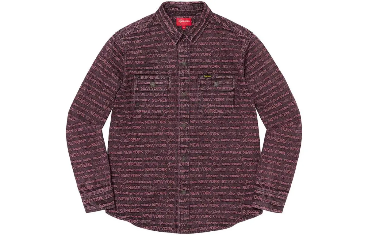Supreme Multi Type Jacquard Denim Shirt