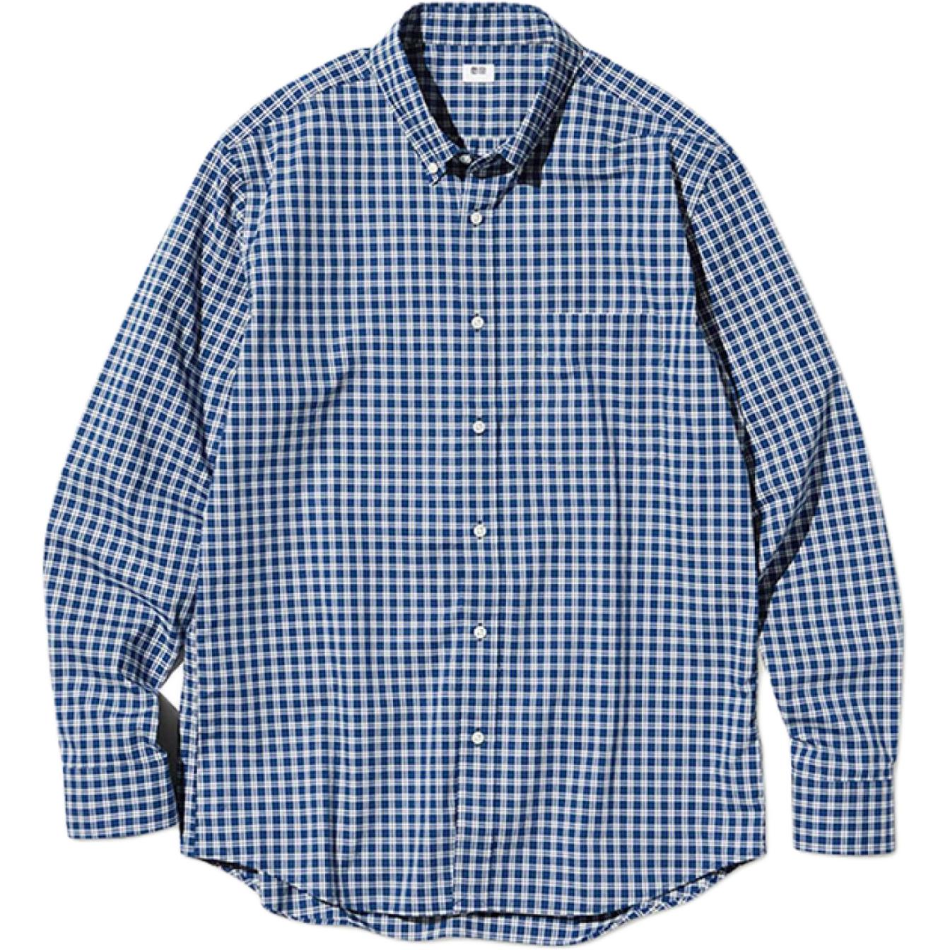 Рубашка UNIQLO UNIQLO (небесно-синяя)