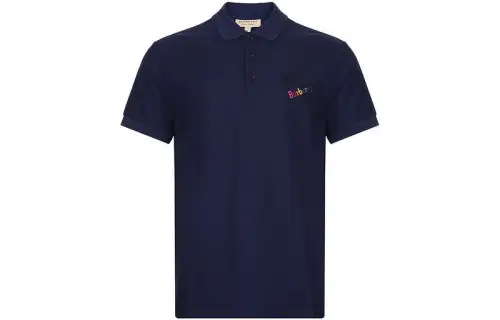 Burberry SS23 Polo Shirt Men's Marine Blue
