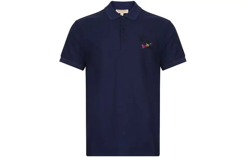 Burberry SS23 Polo Shirt Men's Marine Blue