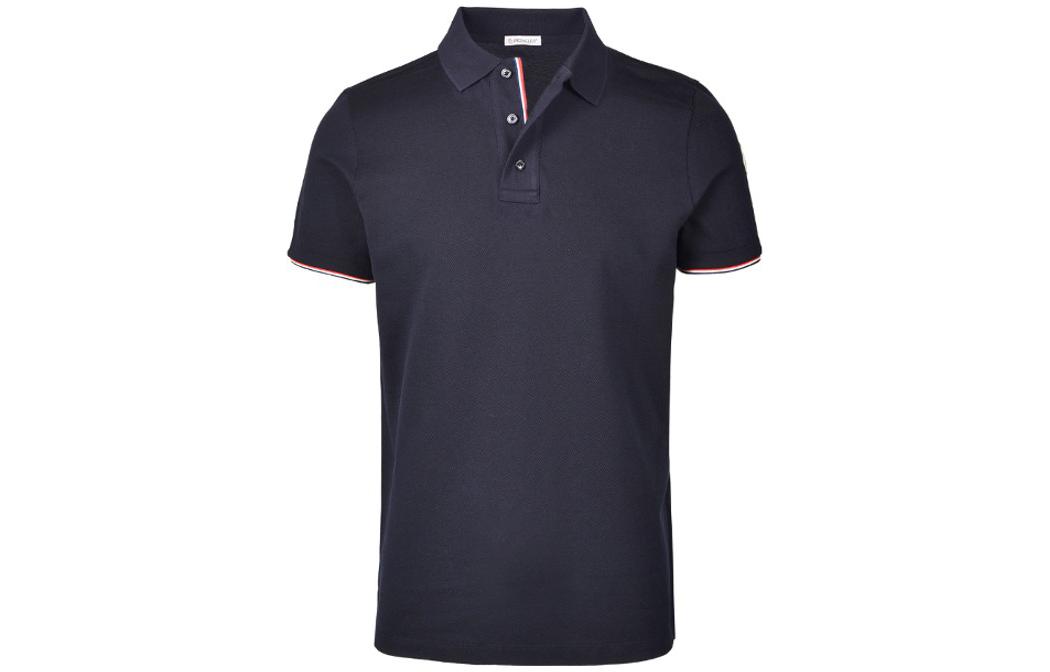 Мужская футболка Moncler Polo (синяя)