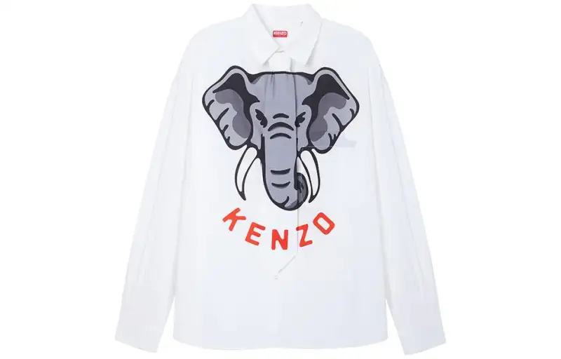 KENZO Elephant Printed T Shirt