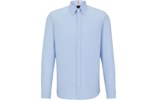 HUGO BOSS Embroidered Logo Long-sleeve Shirt
