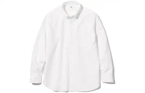 UNIQLO Shirts Men's Ivory Lapel Moderate Other