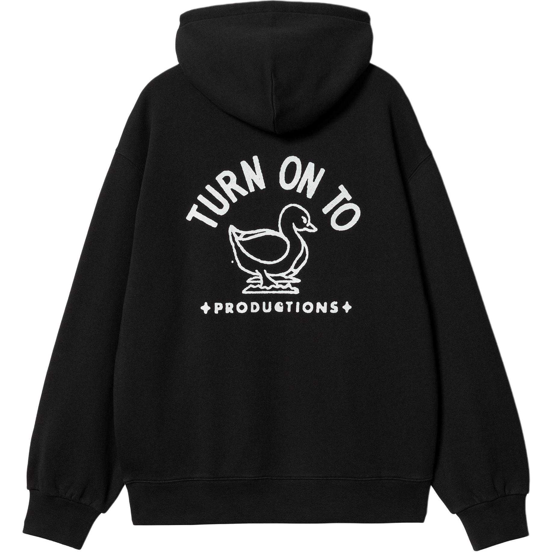 Худи Carhartt WIP Hooded Stamp Sweat (черное)