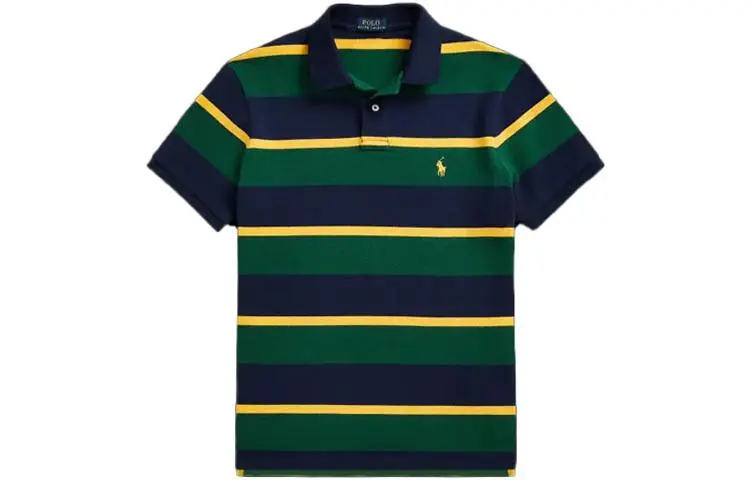 Polo Ralph Lauren Polo Shirts Men's Green Polo Collar Moderate