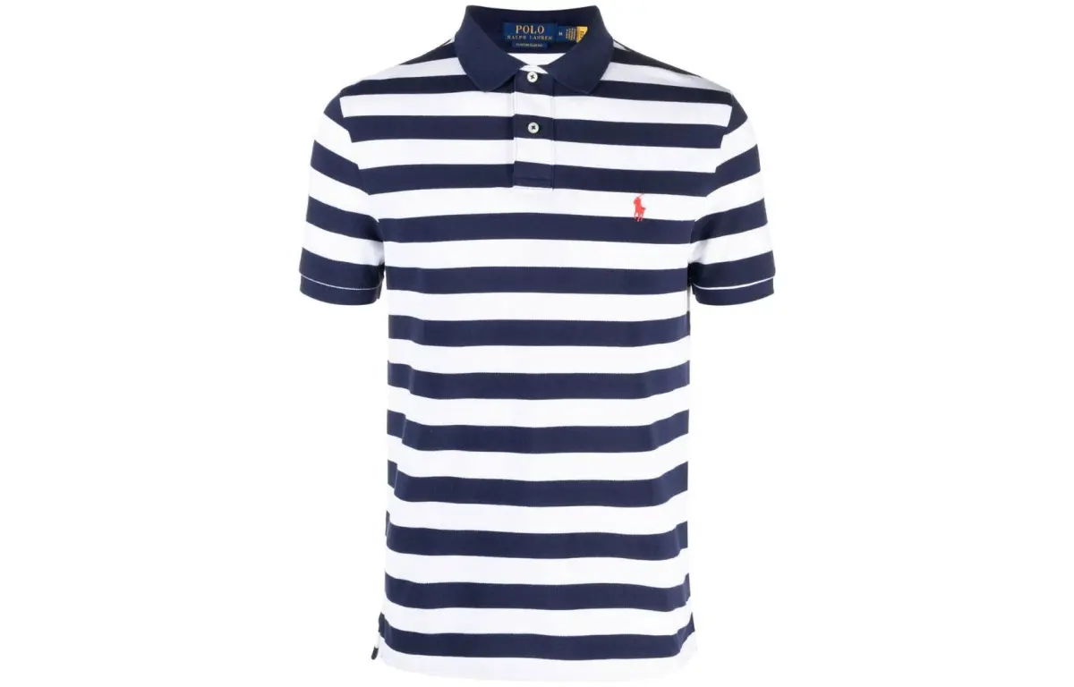 【Previous Season】striped embroidered polo shirt