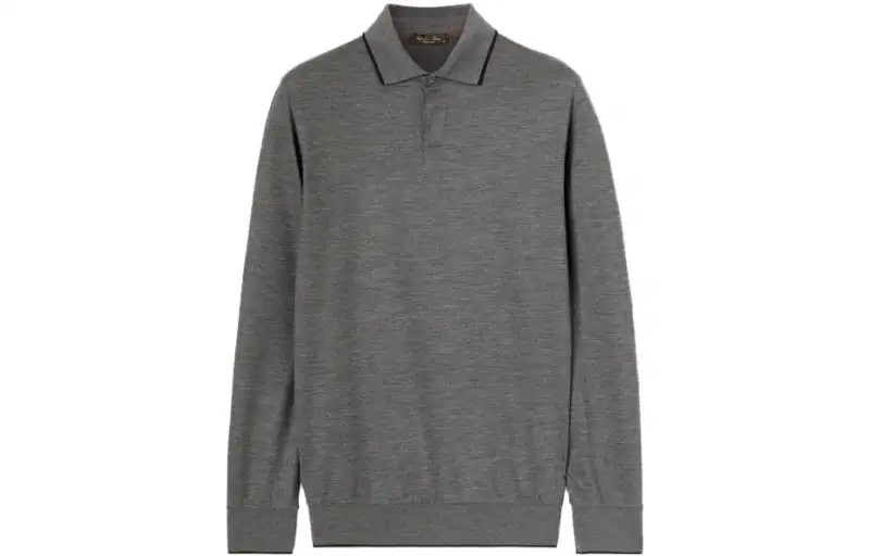Loro Piana Polo Shirt Men's Light Grey