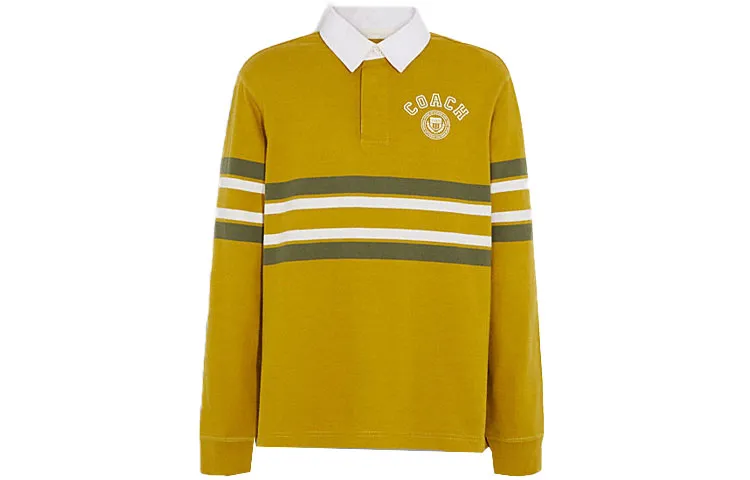 COACH SS23 Polo Shirt Men's Yellow