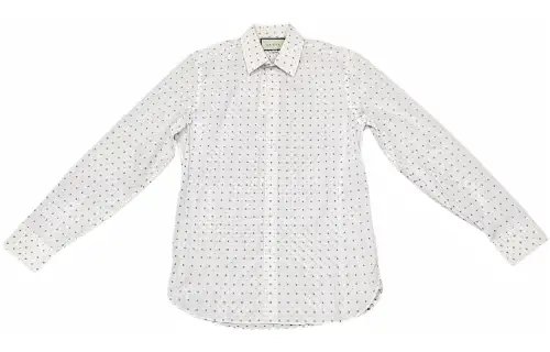 GUCCI Shirts Men's White Lapel Moderate Other