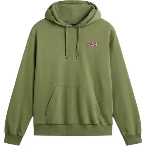 Vans Fiery Friend Pullover Hoodie Sweatshirt Men's Green