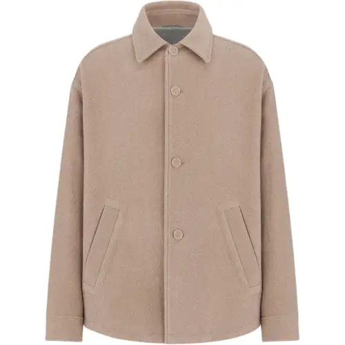 DIOR Shirts Men's Beige Pointed Collar Moderate Other