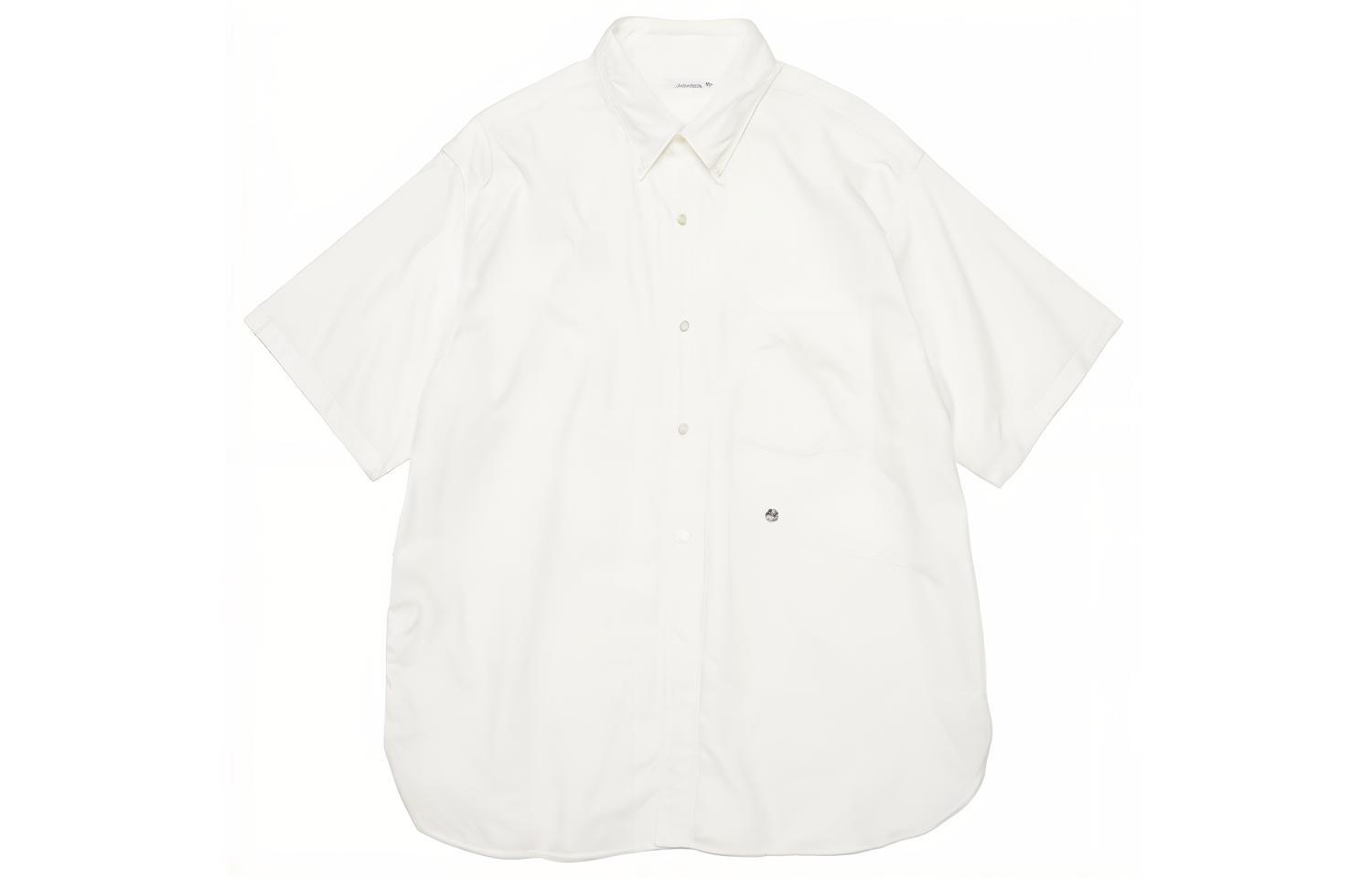 Мужская рубашка nanamica SS23 Button Down Wind Shirt (синяя)
