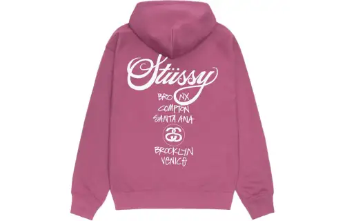 Stussy World Tour Zip Hoodie
