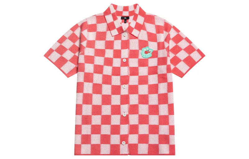 Vans Shirts Unisex Pink Lapel Moderate Shirt