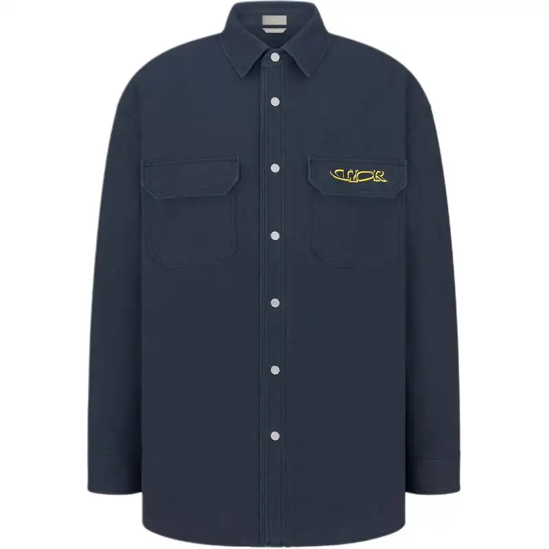 DIOR FW24 Shirt Men's Marine Blue