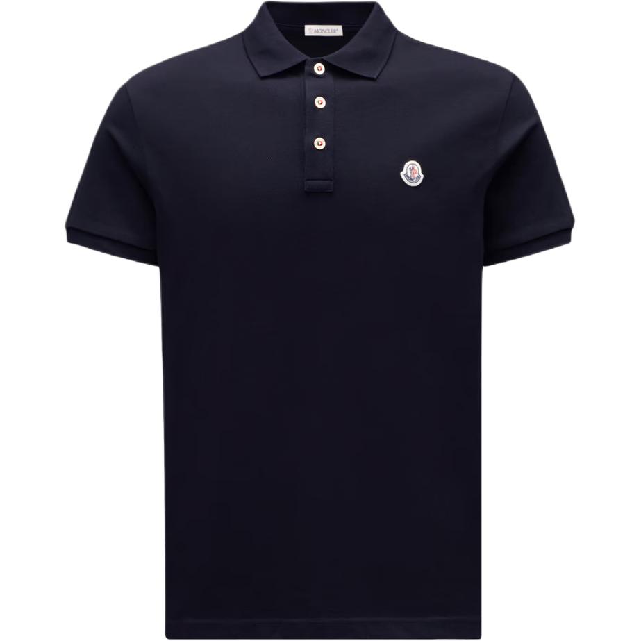 Мужские футболка-поло Moncler SS25 (темно-синие)