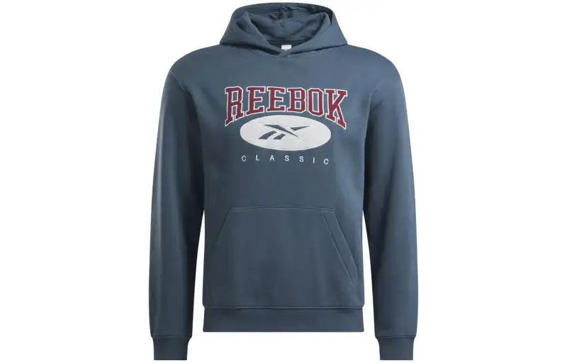 Reebok Sweatshirts Men's Blue Hooded Moderate Regular