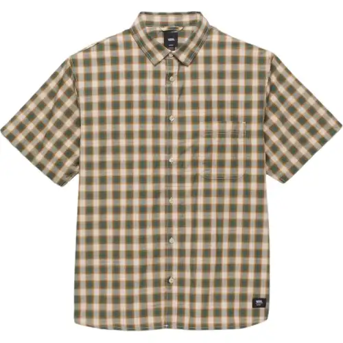 Vans Shirts Men's Oats Green Lapel Moderate Other