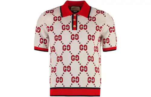 GUCCI SS23 Polo Shirt Men's Ivory