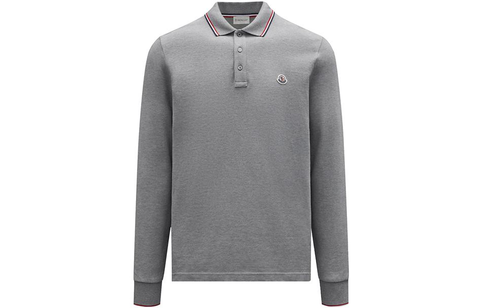 Мужское поло Moncler Moncler FW22 Polo (серый)