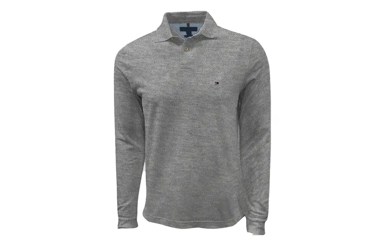 Tommy Hilfiger Polo Shirt Men's Gray