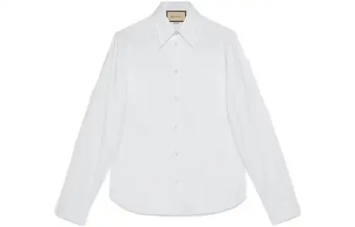 GUCCI Shirts Men's White Lapel Moderate Other