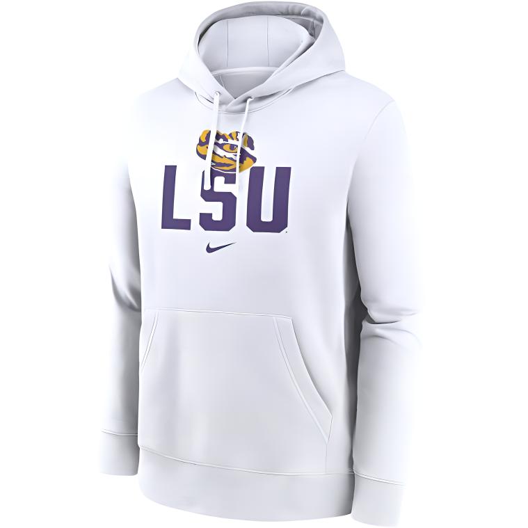 Nike Lsu Tigers Primetime Club Campus Men's Nike College Pullover Hoodie