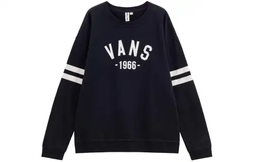Vans Sweatshirts Unisex Black Crew Neck Thickened Regular