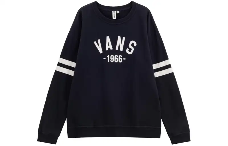 Vans Sweatshirts Unisex Black Crew Neck Thickened Regular