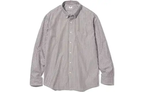 UNIQLO Shirts Men's Chestnut Pointed Collar Moderate Other