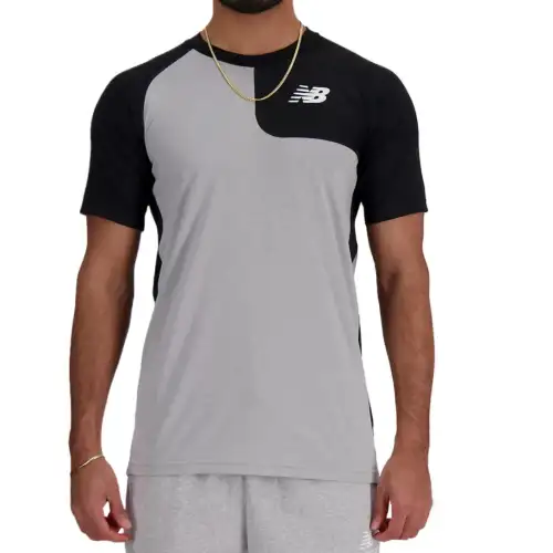 New Balance T Shirt Men's Black Gray