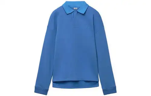 LOEWE Polo Shirts Men's Green Purple Blue Polo Collar Moderate Straight Fit