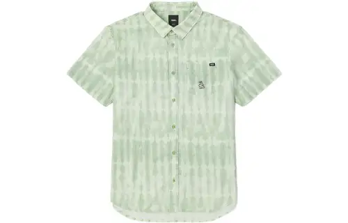 Vans Shirts Men's Light Green Lapel Moderate Shirt