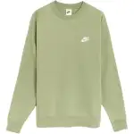 Nike Sweatshirts Men's Oil Green Crew Neck Moderate Regular