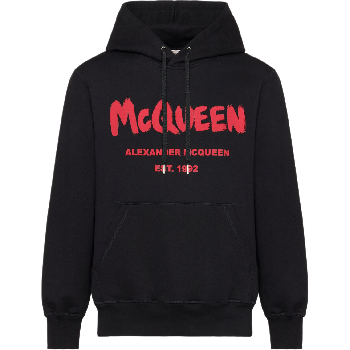 Мужское худи Alexander McQueen (черное)