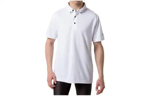 ASICS Polo Shirts Men's White Moderate Straight Fit